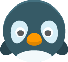 Pinguino che entra nella parata